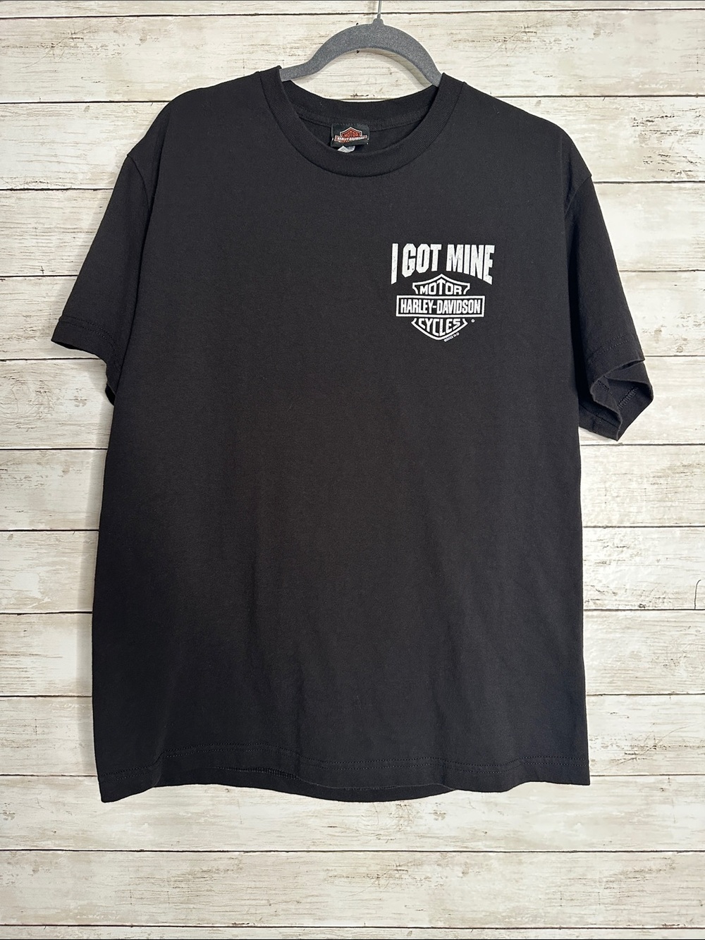 Harley-Davidson Bayside Portsmouth VA Tee Shirt Black Large I Got Mine 2022